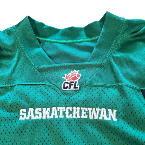 Reebok Saskatchewan Rough Riders Jersey Canadaian Football League Apparel Smalp - Picture 9 of 13